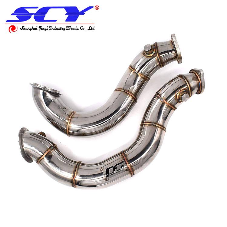 Turbocharger Down Pipe Suitable for BMW 135i OE Twin Turbo Downpipe 135i 335i E82 E90 E91 E92 E93 2007-2010 3.0L N54 3"